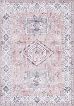 Světle růžový koberec Nouristan Gratia, 200 x 290 cm