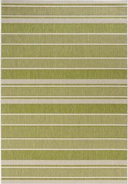 Zelený venkovní koberec Bougari Strap, 120 x 170 cm
