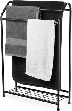 Černý stojan na ručníky Grena – Compactor