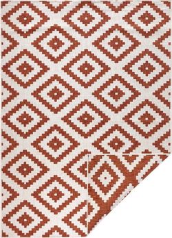 Hnědo-krémový venkovní koberec Bougari Malta, 160 x 230 cm