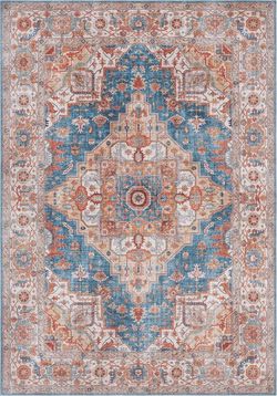 Modro-červený koberec Nouristan Sylla, 200 x 290 cm