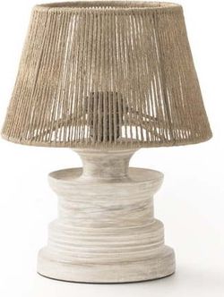 Bílá/přírodní stolní lampa (výška 30 cm) – Geese