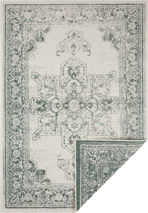 Zeleno-krémový venkovní koberec Bougari Borbon, 160 x 230 cm