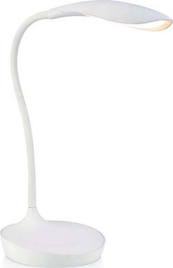 Bílá stolní lampička s USB portem Markslöjd Swan
