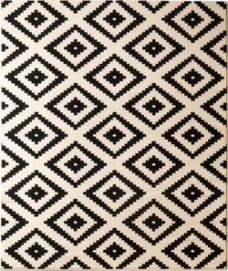 Černý koberec Hanse Home Hamla Diamond Black, 200 x 290 cm