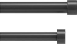 Ocelová roztažitelná dvojitá garnýž 91 - 168 cm Cappa – Umbra
