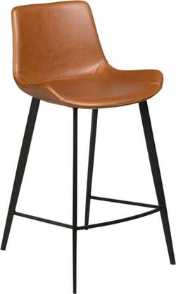 Světle hnědá barová židle z eko kůže DAN-FORM Denmark Hype, výška 91 cm