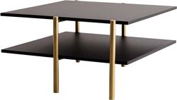 Černý konferenční stolek s černou deskou 80x85 cm Rave - CustomForm