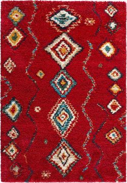 Červený koberec Mint Rugs Geometric, 120 x 170 cm