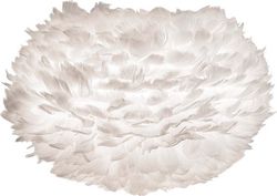 Bílé stínidlo z husího peří UMAGE EOS, ⌀ 45 cm