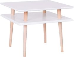Bílý konferenční stolek Ragaba Square, 55x55 cm