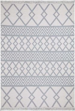 Bílo-šedý bavlněný koberec Oyo home Duo, 160 x 230 cm