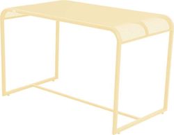 Žlutý kovový balkónový stolek Garden Pleasure MWH, 63 x 110 cm