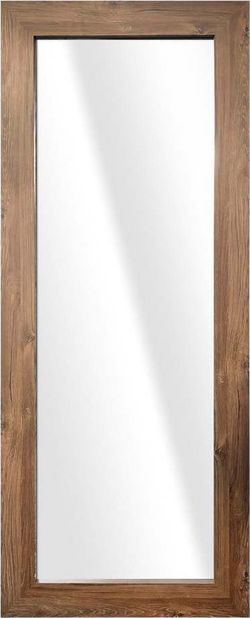 Nástěnné zrcadlo v hnědém rámu Styler Jyvaskyla, 60 x 148 cm