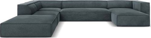 Rohová pohovka (levý roh) v petrolejové/šedé barvě Madame – Windsor & Co Sofas