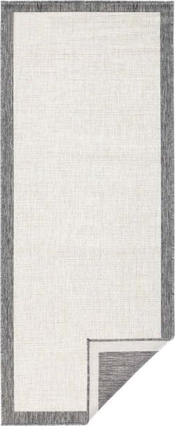 Šedo-krémový venkovní koberec NORTHRUGS Panama, 80 x 350 cm