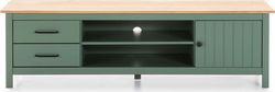 Zelený dřevěný TV stolek Marckeric Miranda