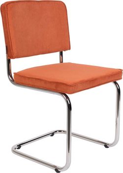 Oranžové jídelní židle v sadě 2 ks Ridge Rib – Zuiver
