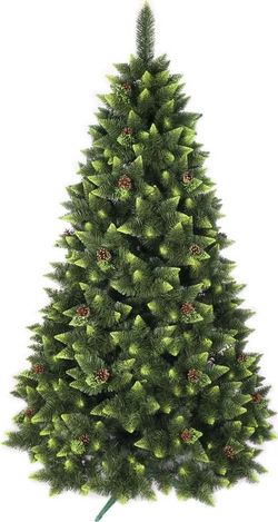 Umělý vánoční stromeček zdobená borovice Vánoční stromeček, výška 180 cm