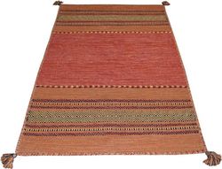 Oranžový bavlněný koberec Webtappeti Antique Kilim, 160 x 230 cm