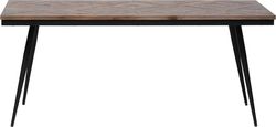 Jídelní stůl z týkového dřeva BePureHome Rhombic, 180 x 90 cm