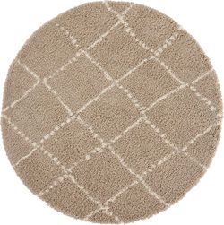 Hnědý koberec Mint Rugs Hash, ⌀ 160 cm