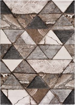 Hnědý koberec Universal Istanbul Triangle, 160 x 230 cm