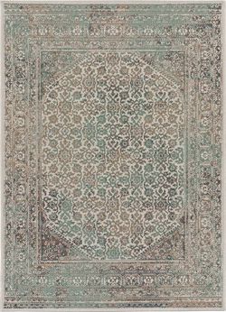 Béžovo-zelený venkovní koberec Universal Lucca, 155 x 230 cm