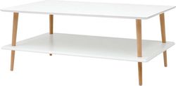 Bílý konferenční stolek se sníženou spodní deskou Ragaba KORO