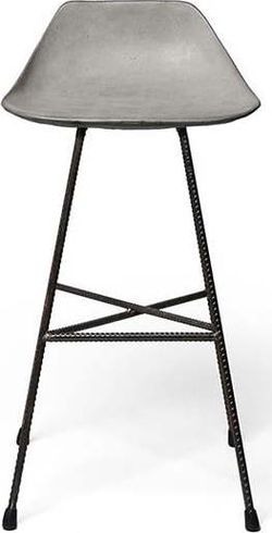 Betonová barová židle Lyon Betón Hauteville, výška 82 cm