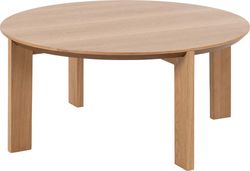Konferenční stolek s dubovou dýhou Actona Maxime, ø 90 cm