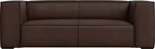 Tmavě hnědá kožená pohovka 212 cm Madame – Windsor & Co Sofas